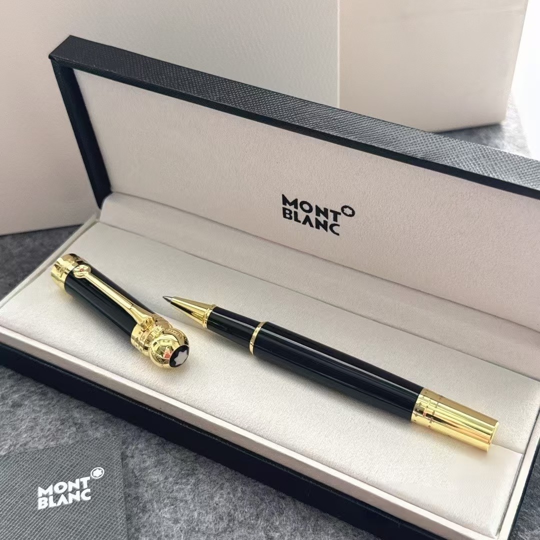 NEW Mont.blanc High-end Luxury Signature Rollerball Pen M-nib With Box