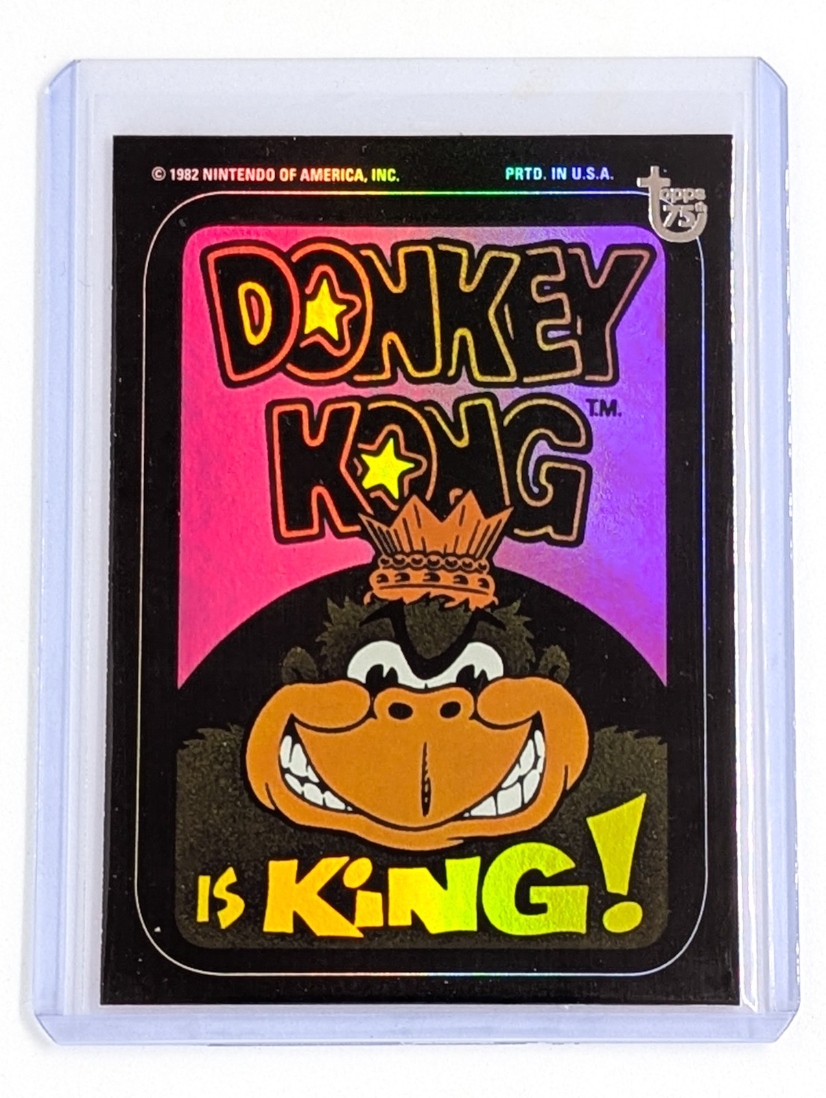2013 Topps 75th Anniversary Rainbow Foil Refractor #81 Donkey Kong