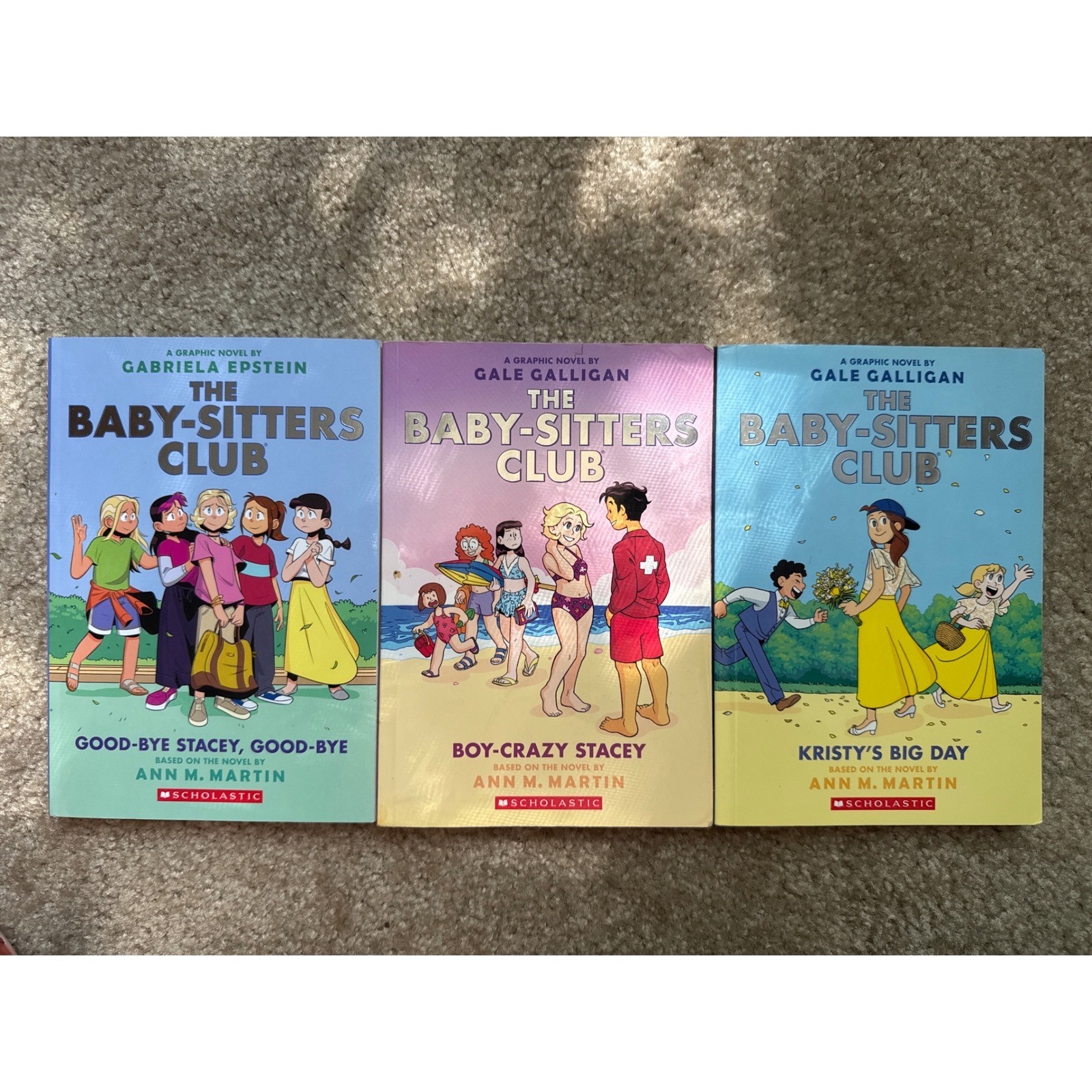 The Baby-Sitters Club Graphic Novel Lot of 3 Scholastic Ann M Martin Softcover