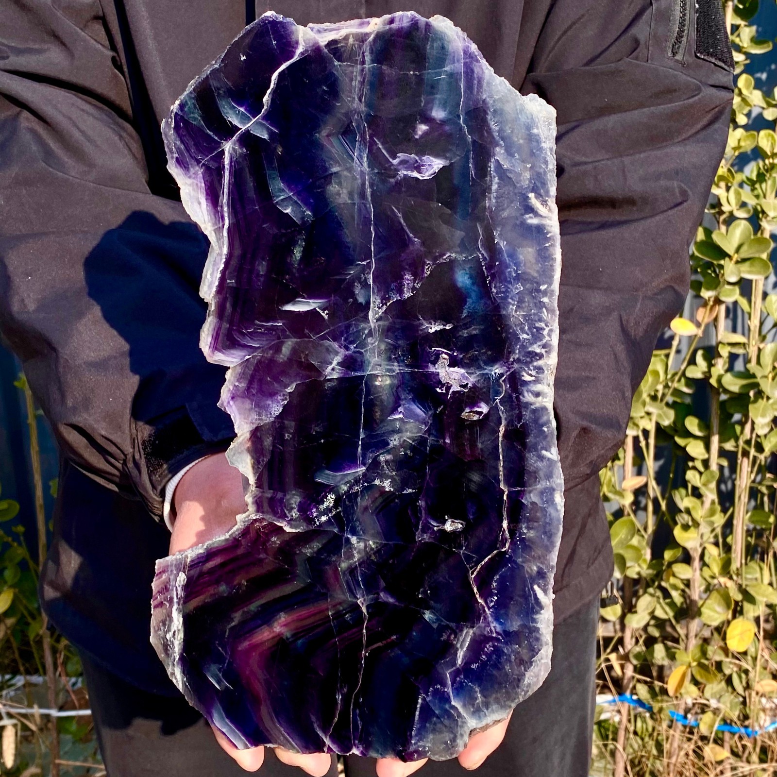 6.3LB Natural beautiful Rainbow Fluorite Crystal stone specimens