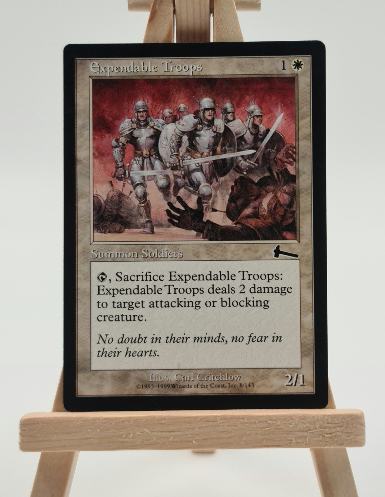 Expendable Troops Urza's Legacy Magic Card EN (Indispensable Troops) 8/143
