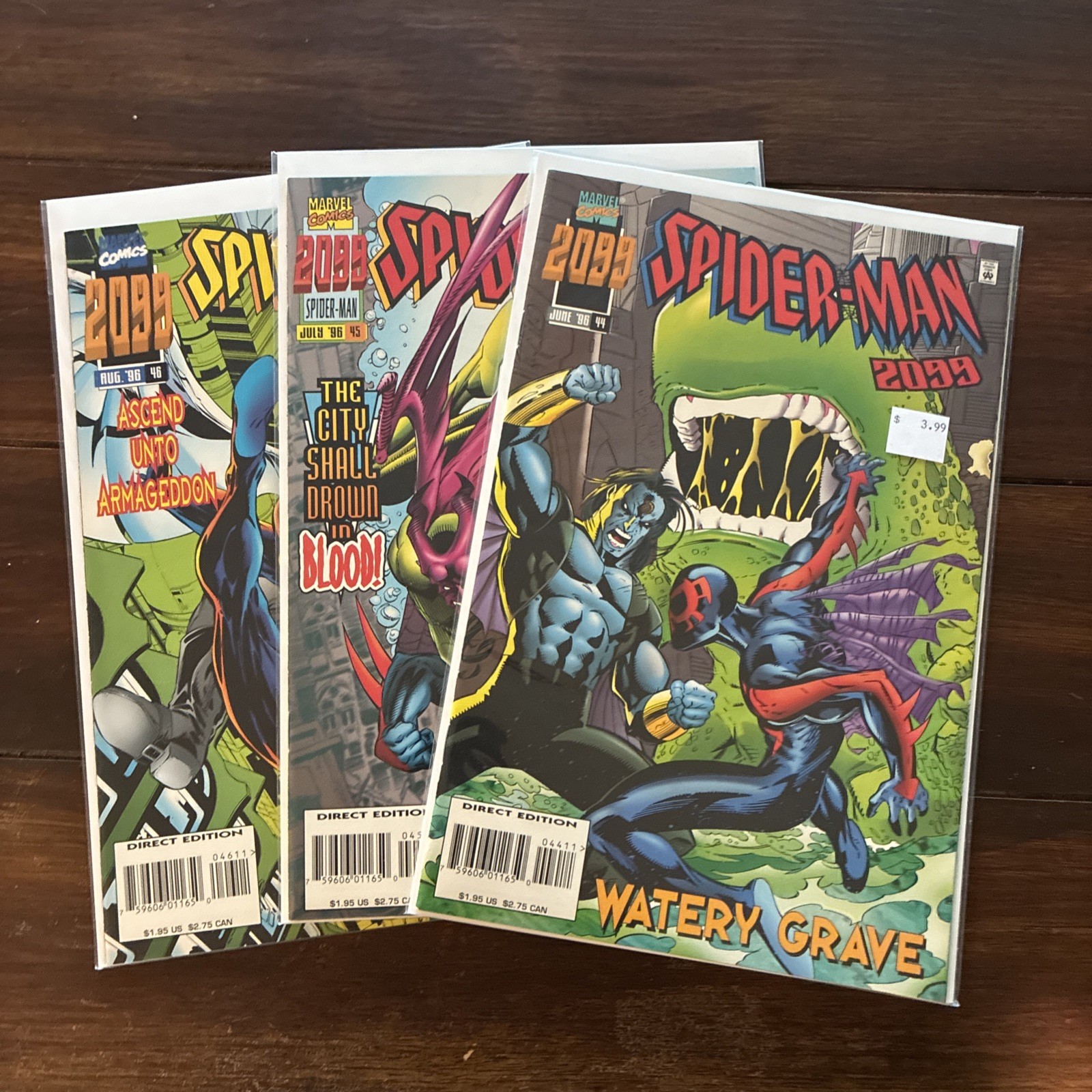 Spiderman 2099 44-46 end of the run hard to find lot NM 