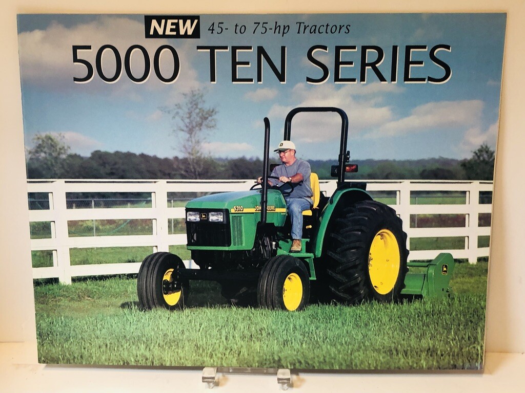 1998 JOHN DEERE 45-75 HP 5000 Ten Series Tractors Brochure  - Mint Condition