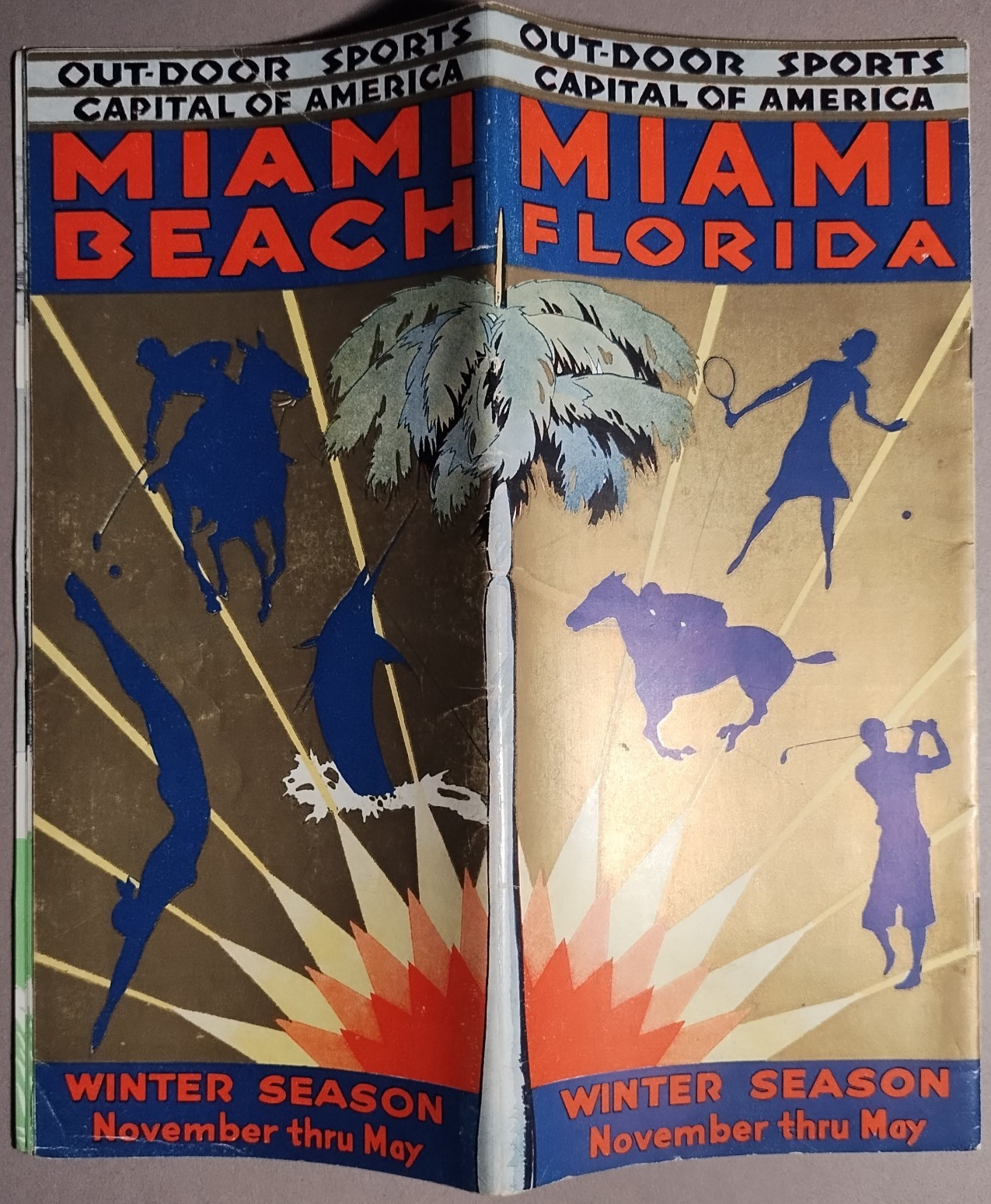1934 Miami Beach Fl Florida Tourism Promotional Brochure Booklet B5-90