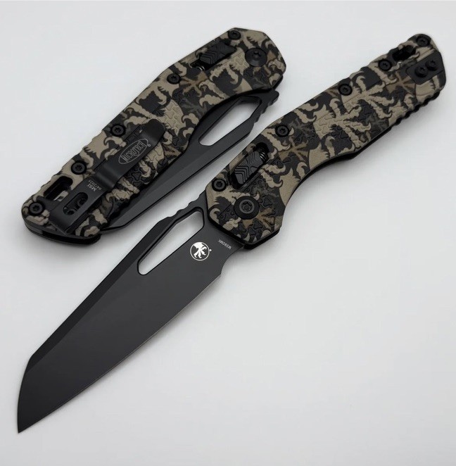 Microtech MSI Tri-grip Polymer Claw Camo, Black Plain Edge - NEW