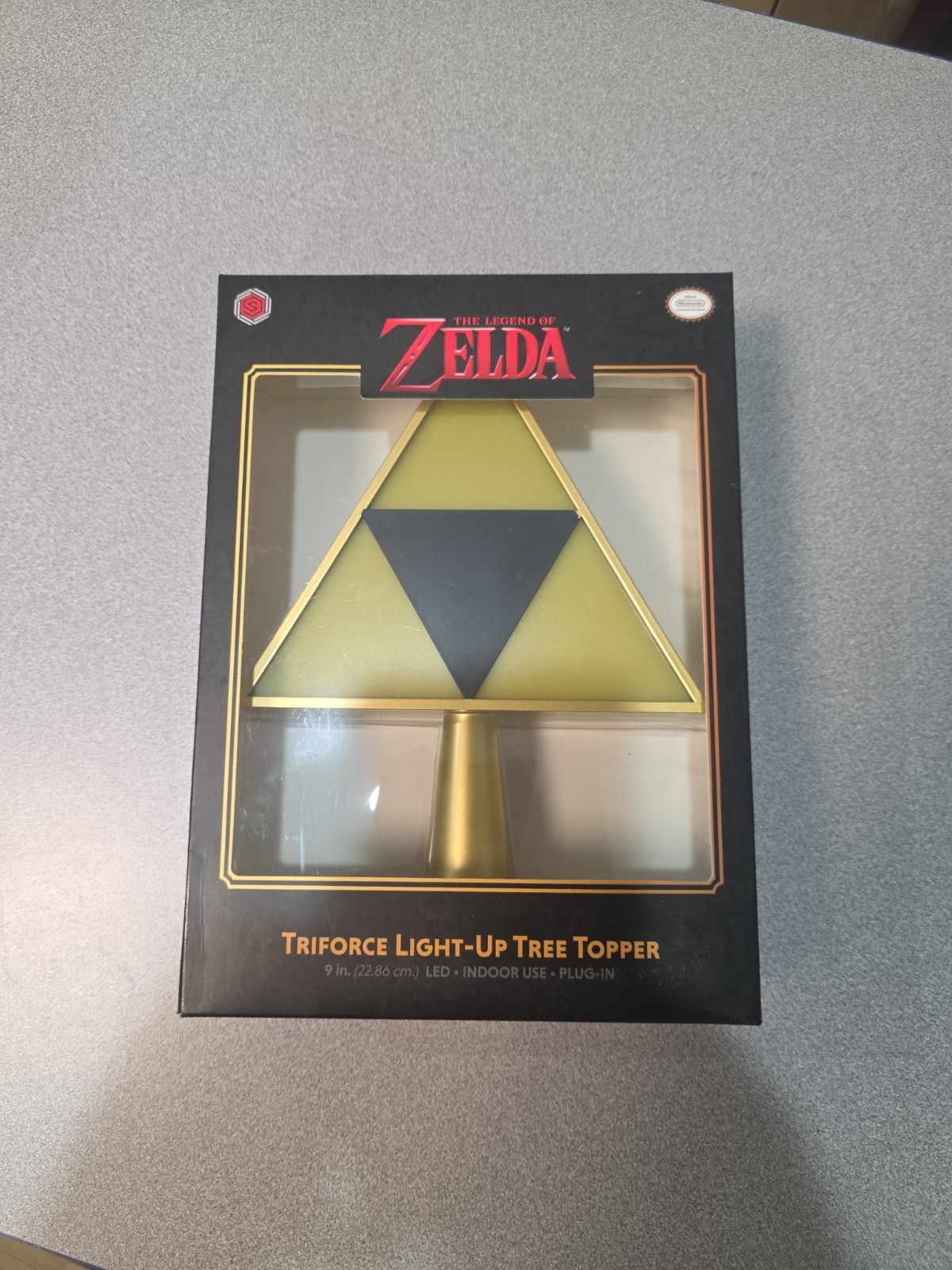 Triforce Light Up Christmas Tree Topper Nintendo The Legend of Zelda NEW SEALED