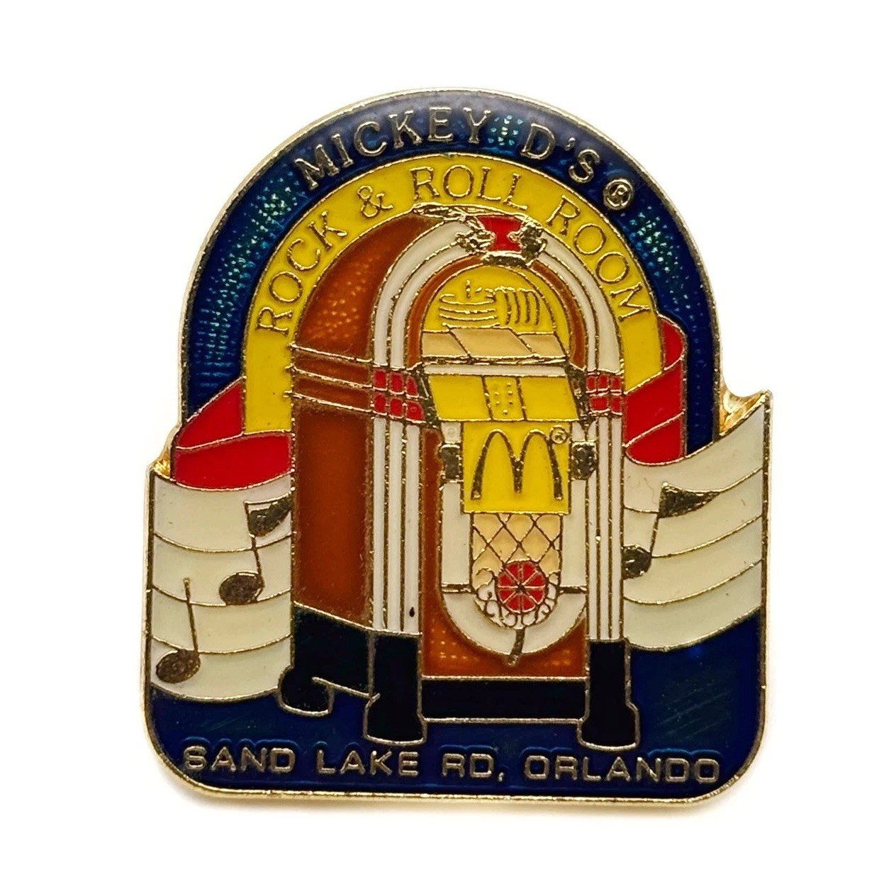 RARE Mickey D’s Rock & Roll Room Sand Lake Rd Orlando Florida Pin 1996 McDonalds