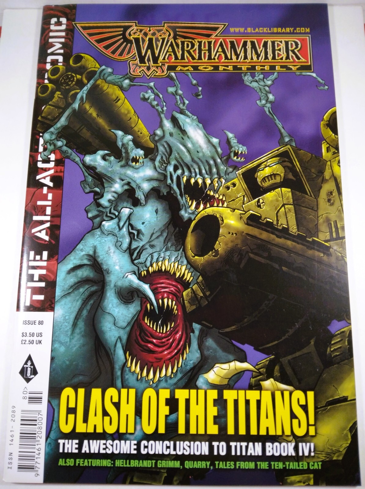 💥 WARHAMMER MONTHLY #80 VF- SCARCE LOW PRINT RUN BLACK LIBRARY 2004 40,000 40K