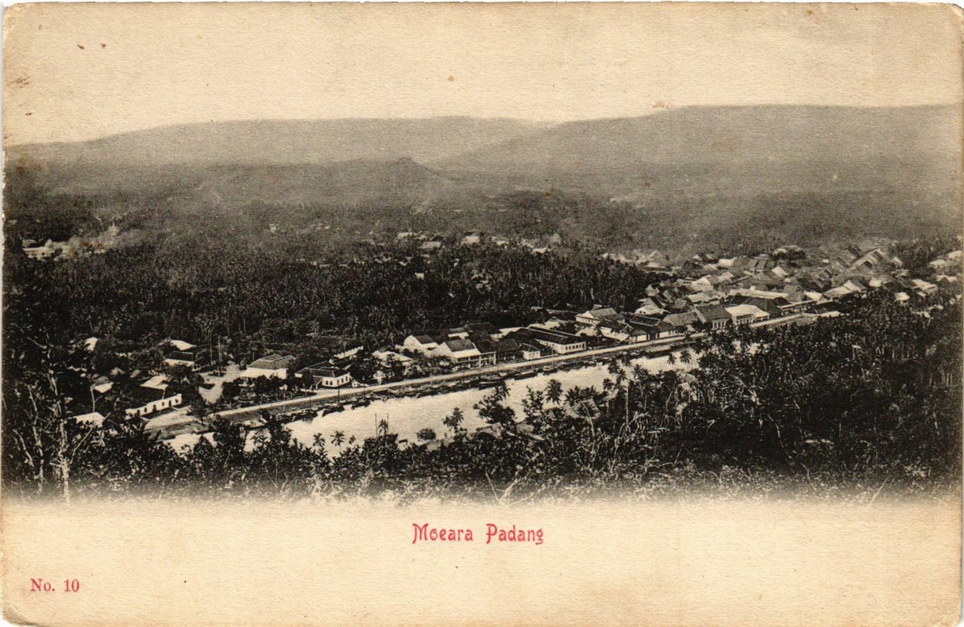 PC POSTCARD MOEARA PADANG INDONESIA (a16570)
