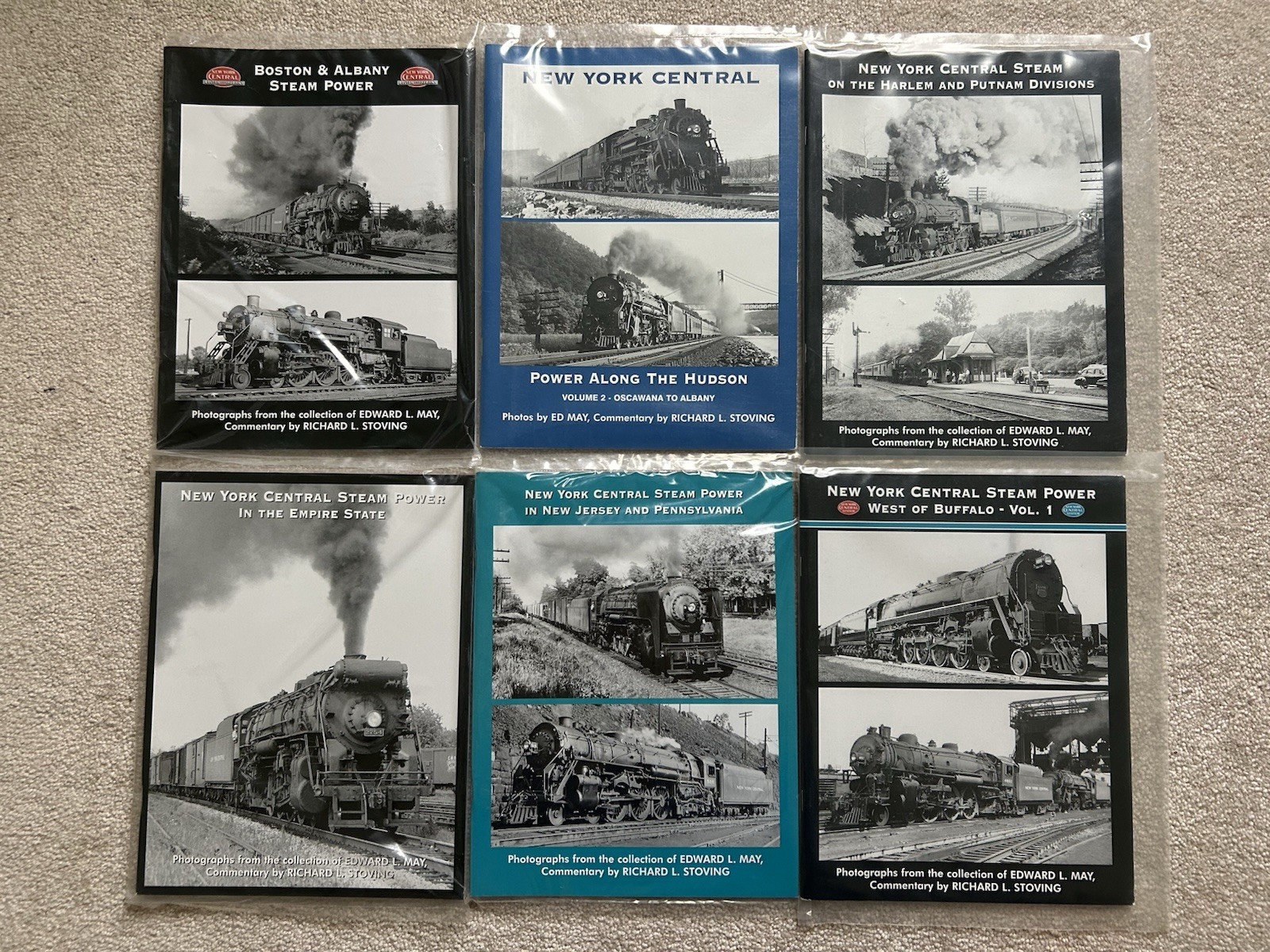 New York Central Steam Power Paperback Book Lot