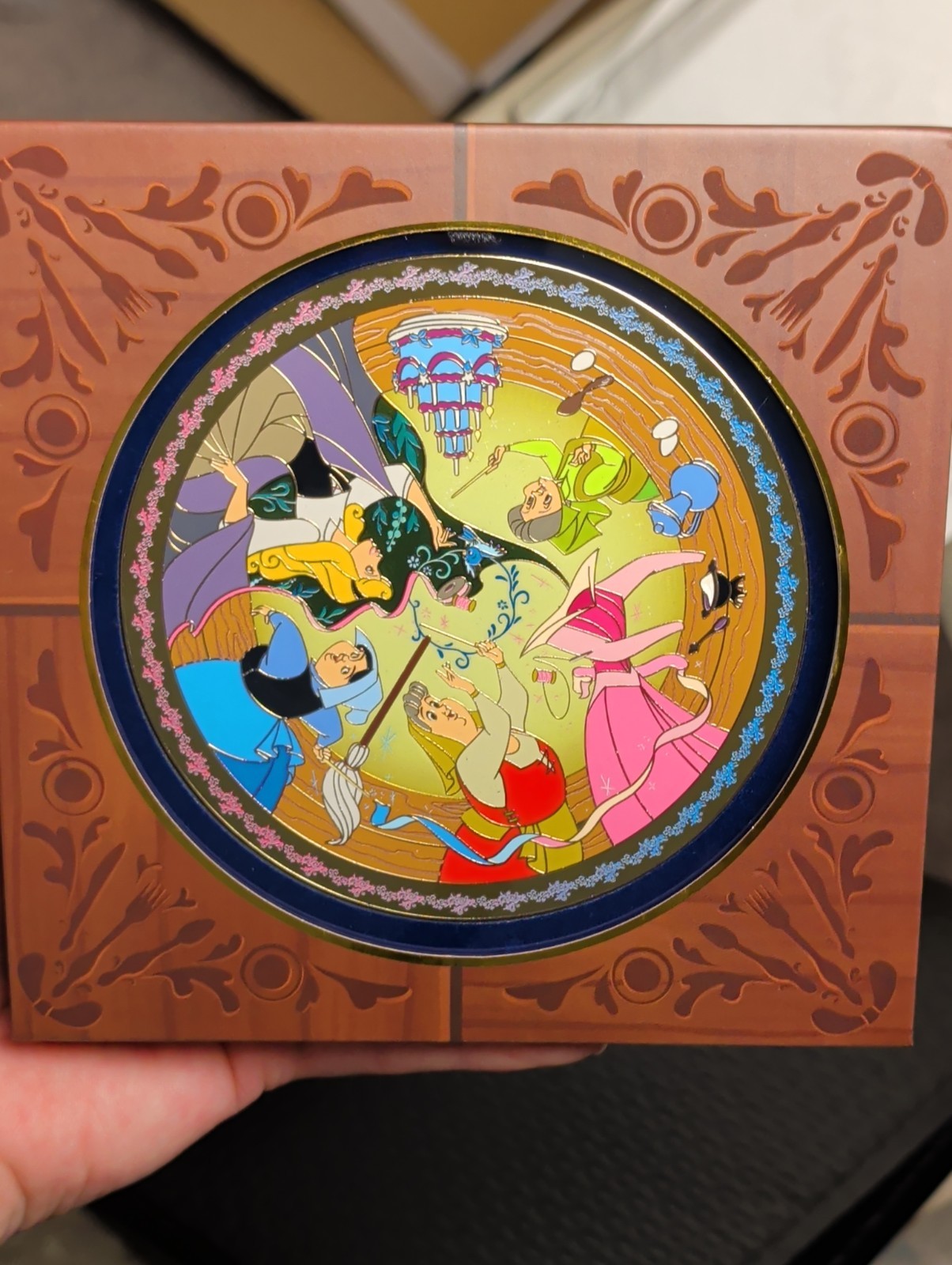 Disney D23 MOG WDI Dining With Character Jumbo Pin Sleeping Beauty Aurora LE 400