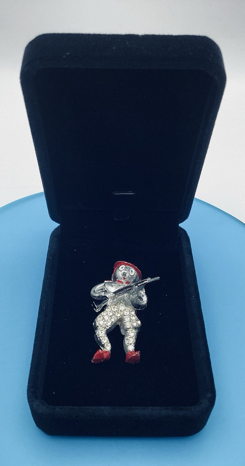 Rare WWll Sweetheart Soldier Dress Clip 
