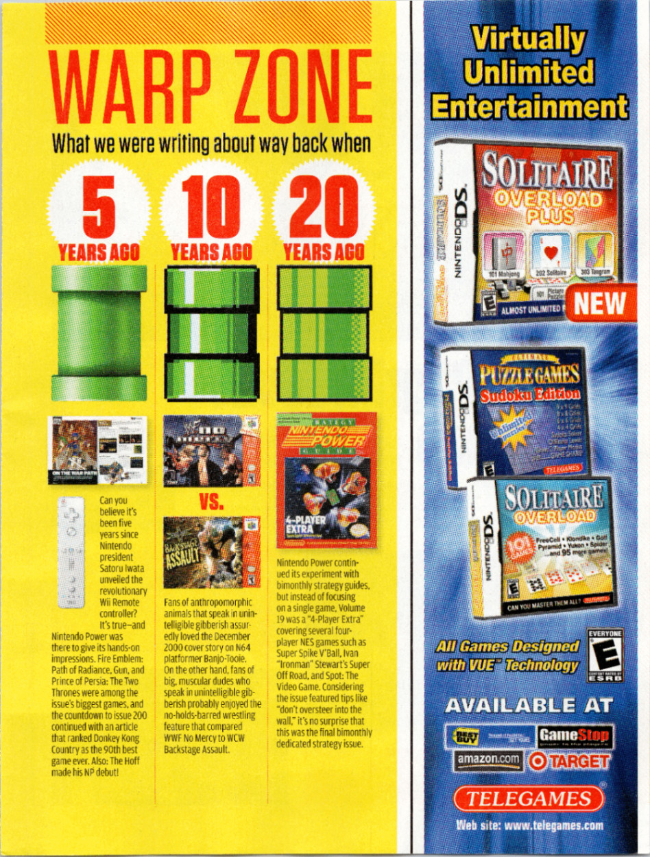 Nintendo Power TeleGames DS Solitaire Sudoku Magazine Print Ad 2006