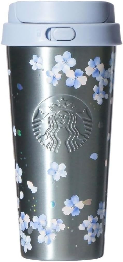 Starbucks Japan SAKURA 2026 Stainless Steel TOGO Bottle Airy Blue 473ml/16oz