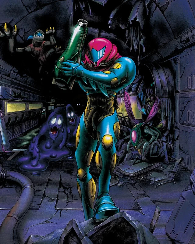 24x36 Metroid Fusion Poster (AI Upscaled) *READ DESCRIPTION*
