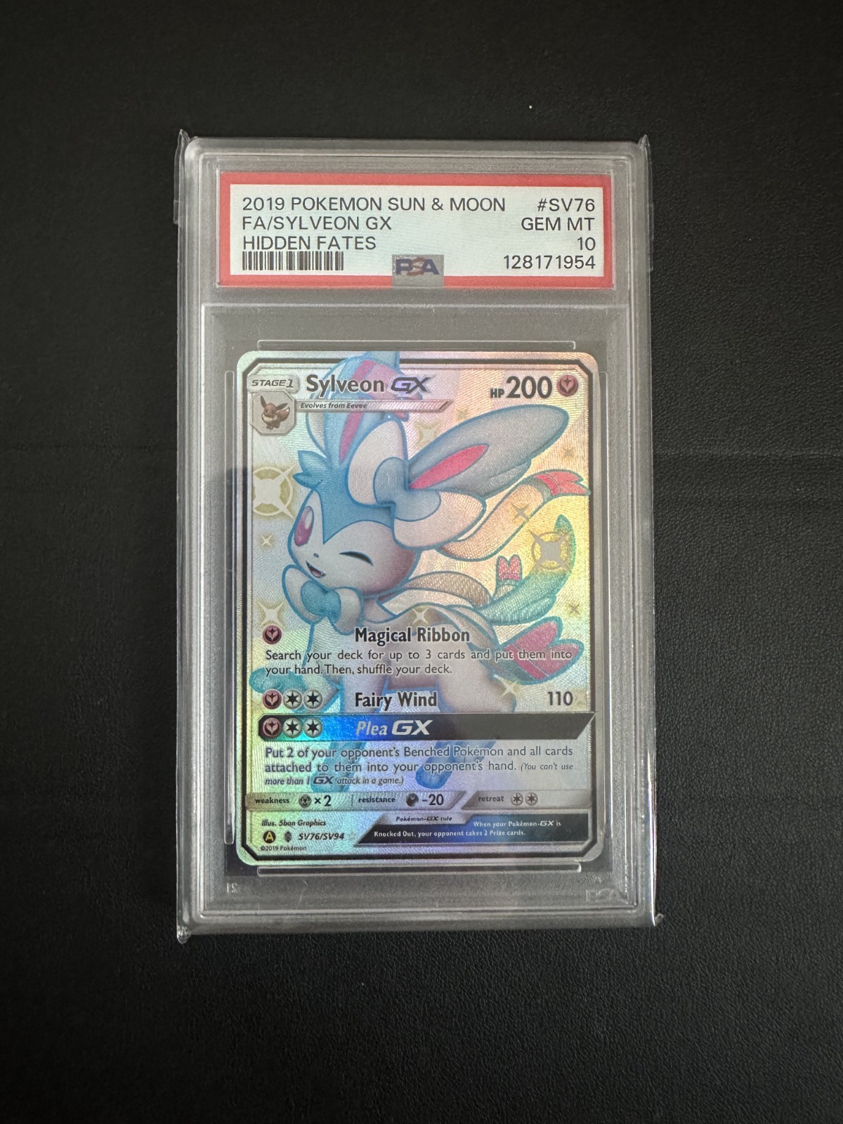Pokemon Hidden Fates 2019 Sylveon GX #SV76 - PSA 10