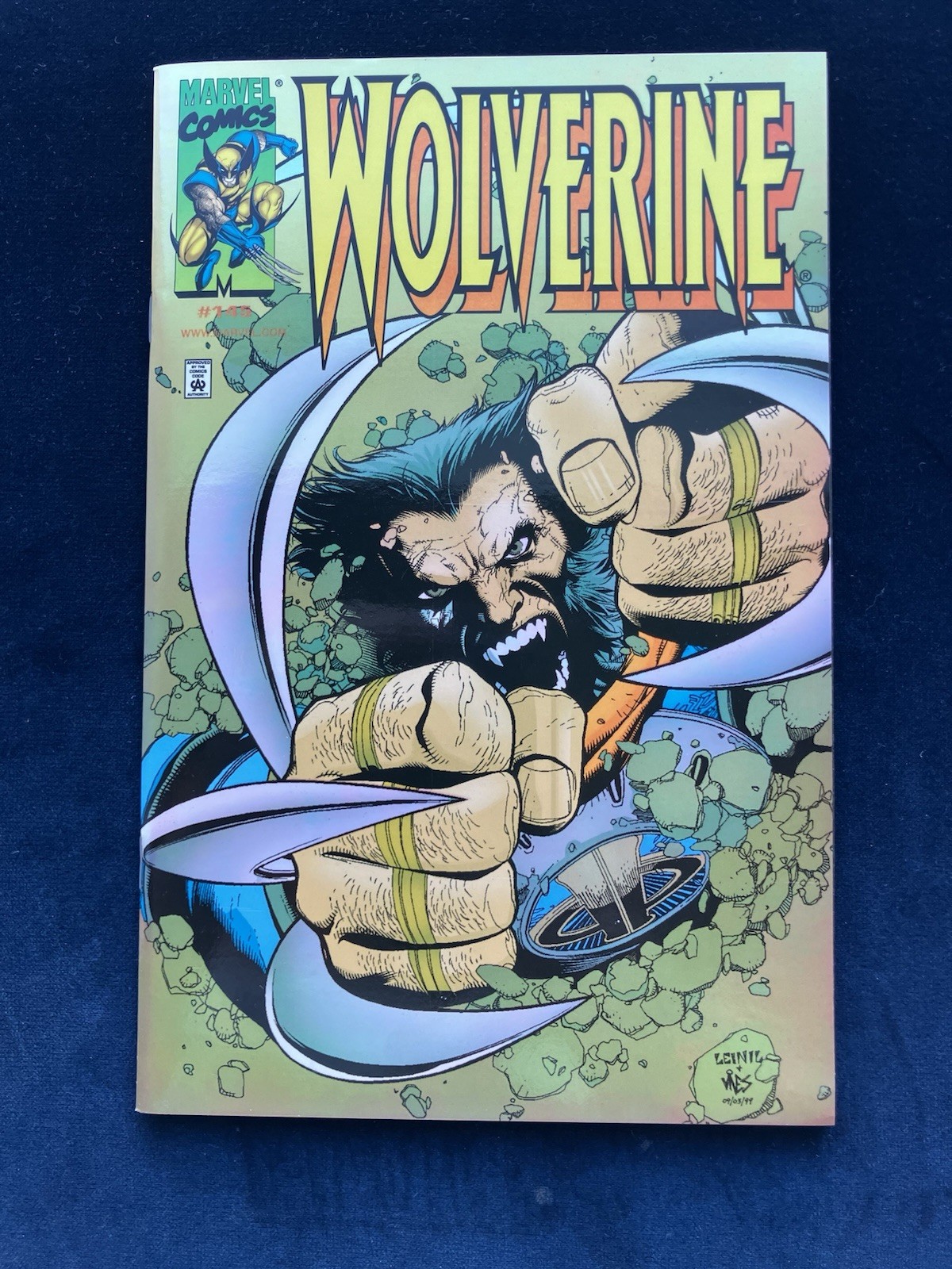 WOLVERINE #145 (Marvel 1999) DYNAMIC FORCES CHROME HOLOFOIL EXCLUSIVE LTD 3000