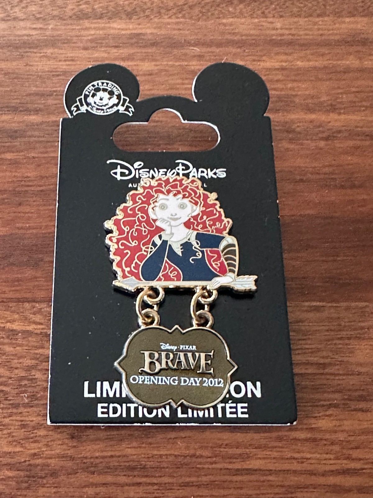 Disney Pixar BRAVE Merida Opening Day 2012 LE 2000 Dangle Pin PP90210