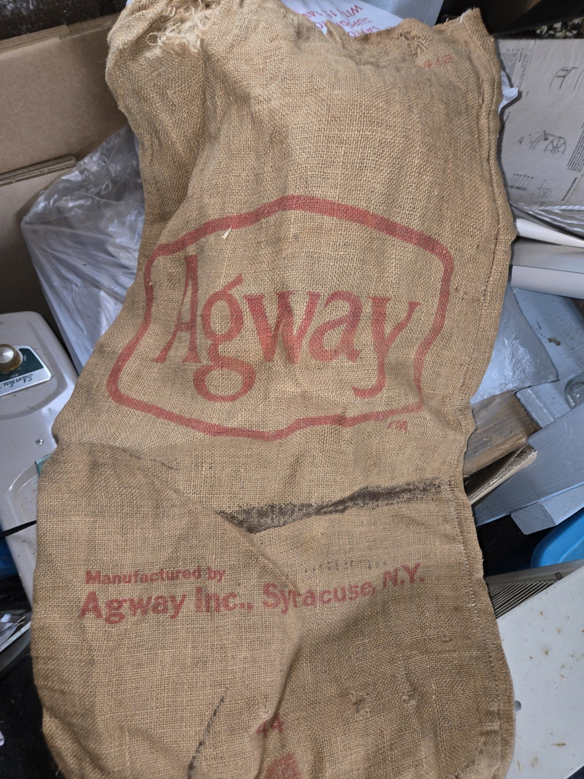 Vintage Agway Burlap Bag Syracuse NY