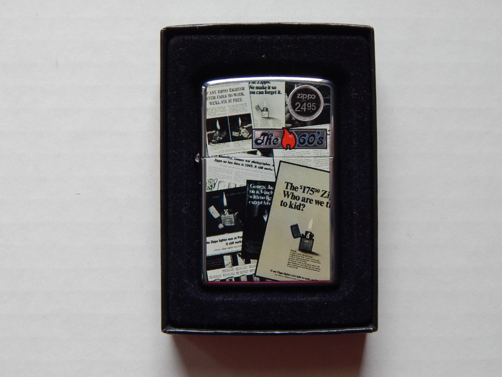 2007 ZIPPO “The 60's” Vintage Ads NEW MIB Unused w/ Seal in Box #24188