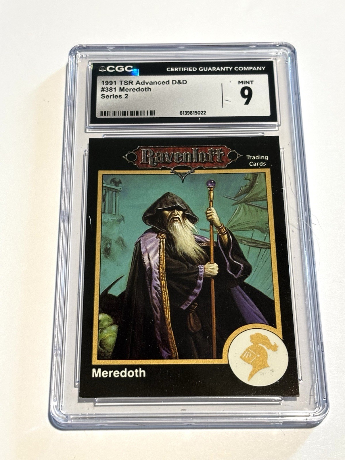 1991 Gold TSR Advanced D&D#381 Meredoth Ravenloft Dungeons & Dragons CGC 9