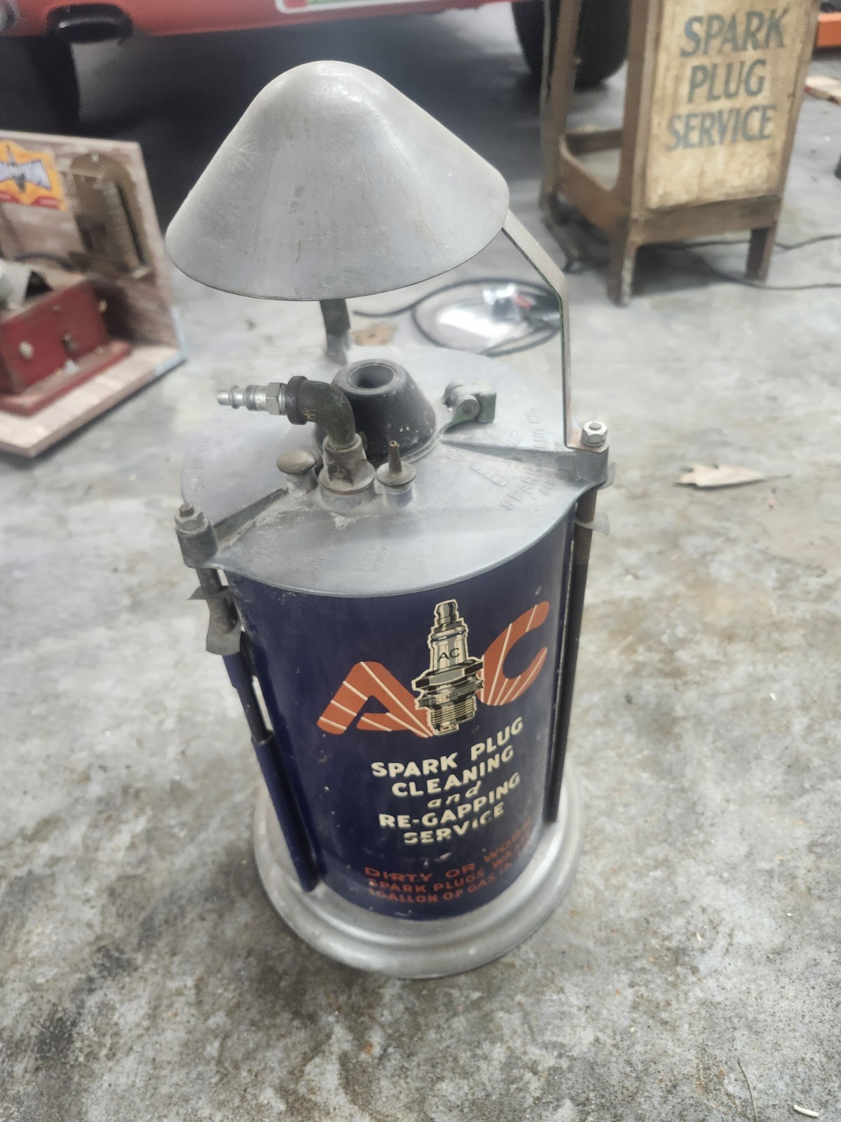  RARE AC Spark Plug Cleaner Gas Station - Great Condition