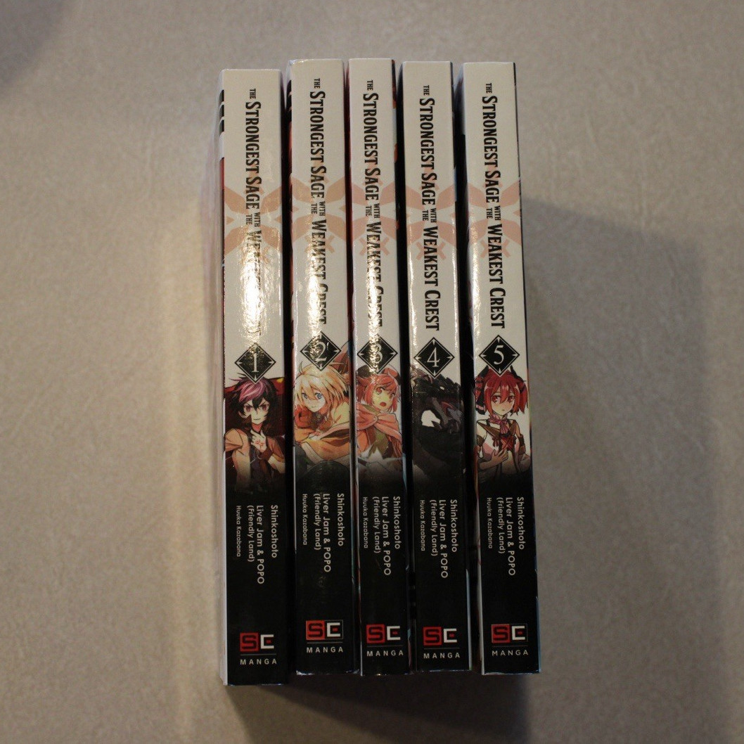 The Strongest Sage with the Weakest Crest Manga Vol. 1-5 Softcover English