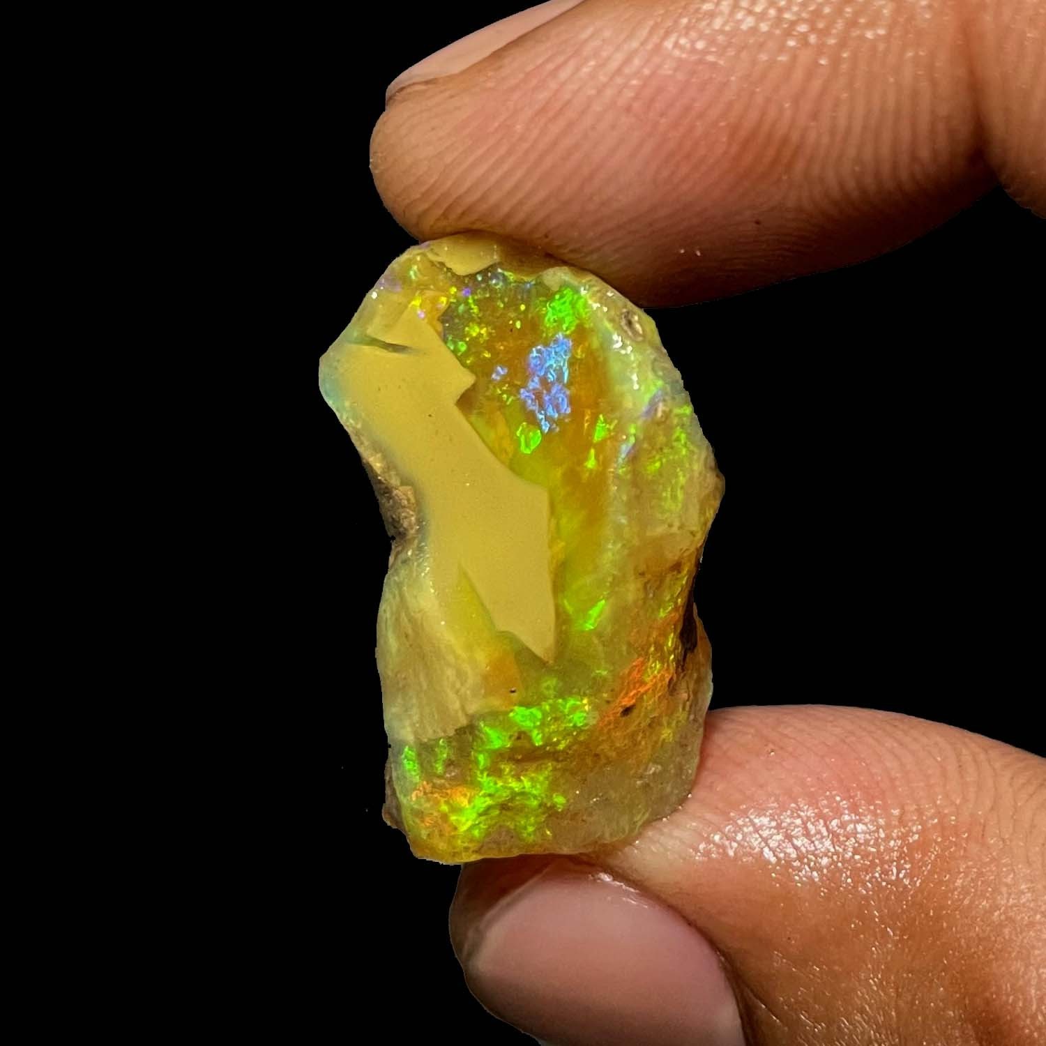 Stunning Ethiopian Opal Rough 21.20 Cts, Large Oil Opal Specimen Natural Opal