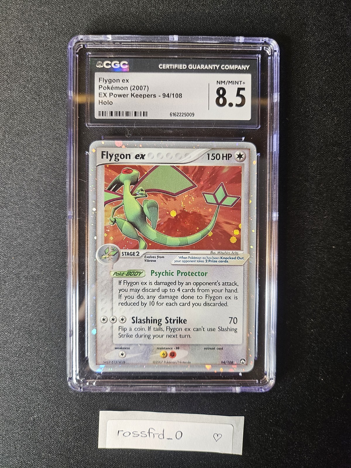 Flygon ex 94/108 EX Power Keepers 2007 Holo English CGC 8.5