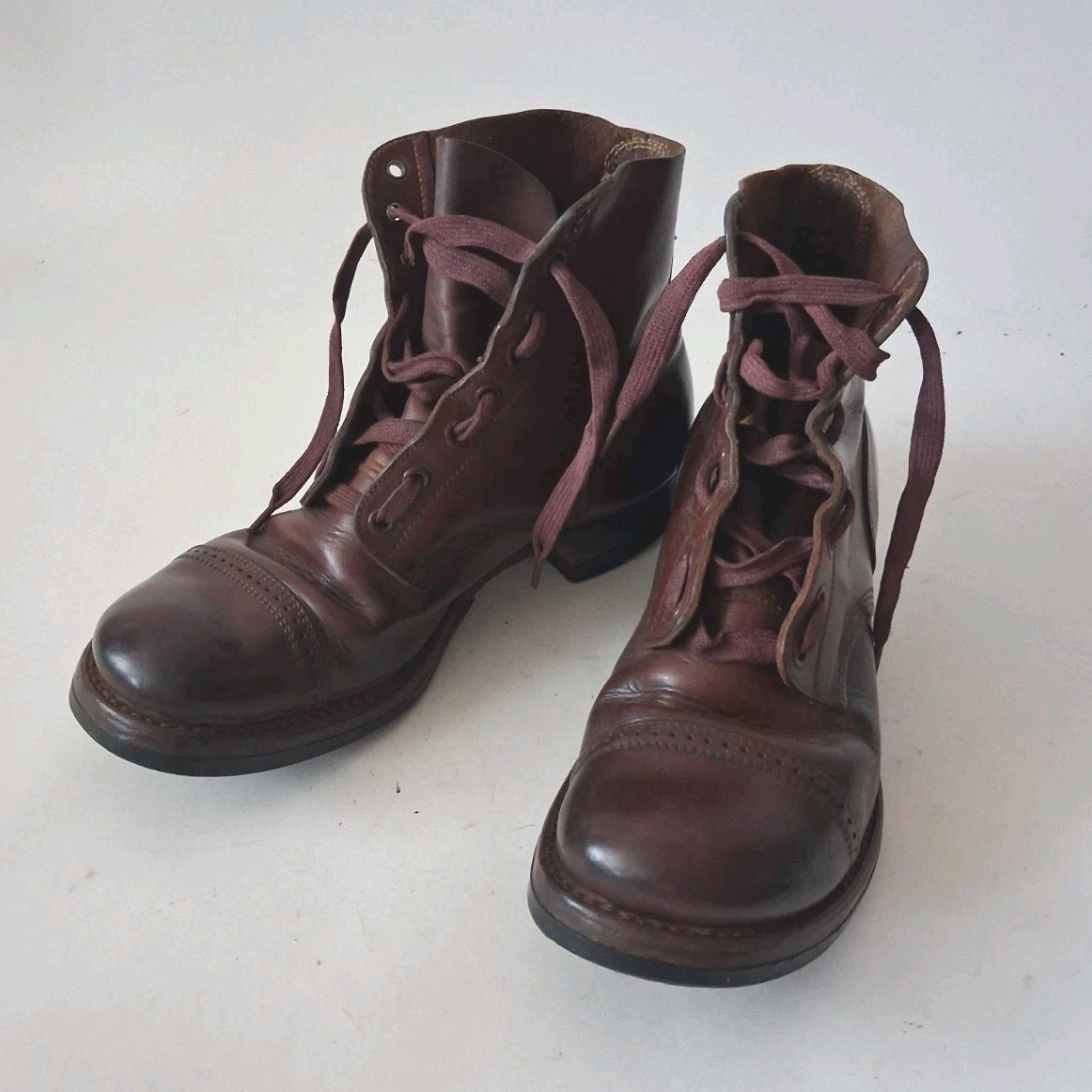 Original WWII US Army Type II Service Shoes Size 7