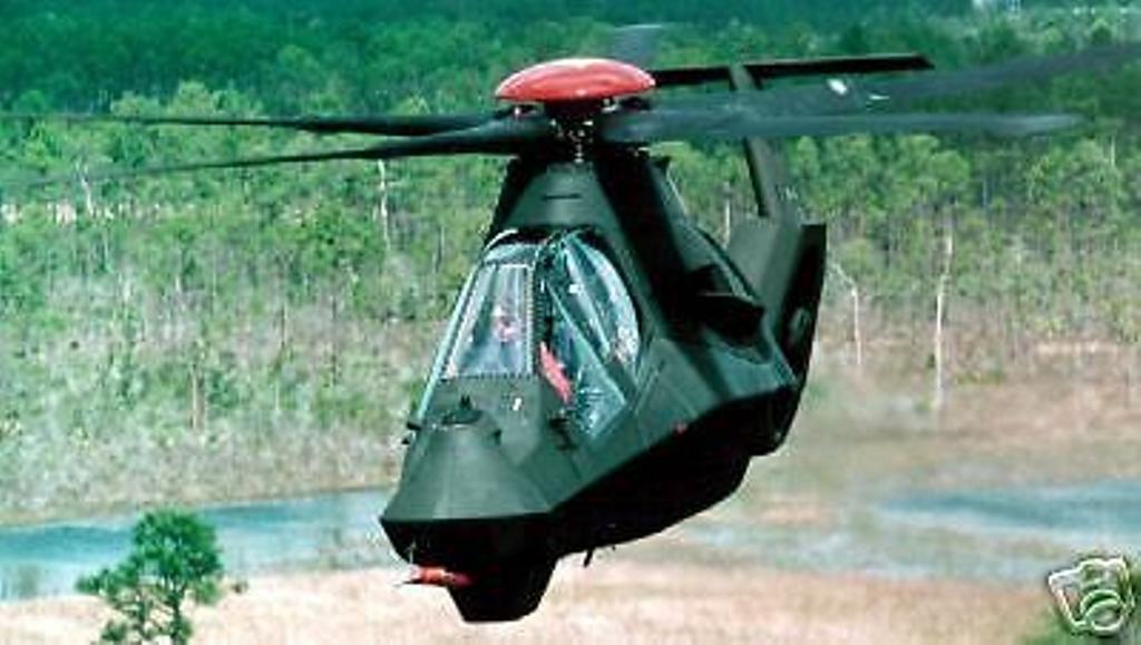 RAH-66 Boeing-Sikorsky Helicopter Wood Model 