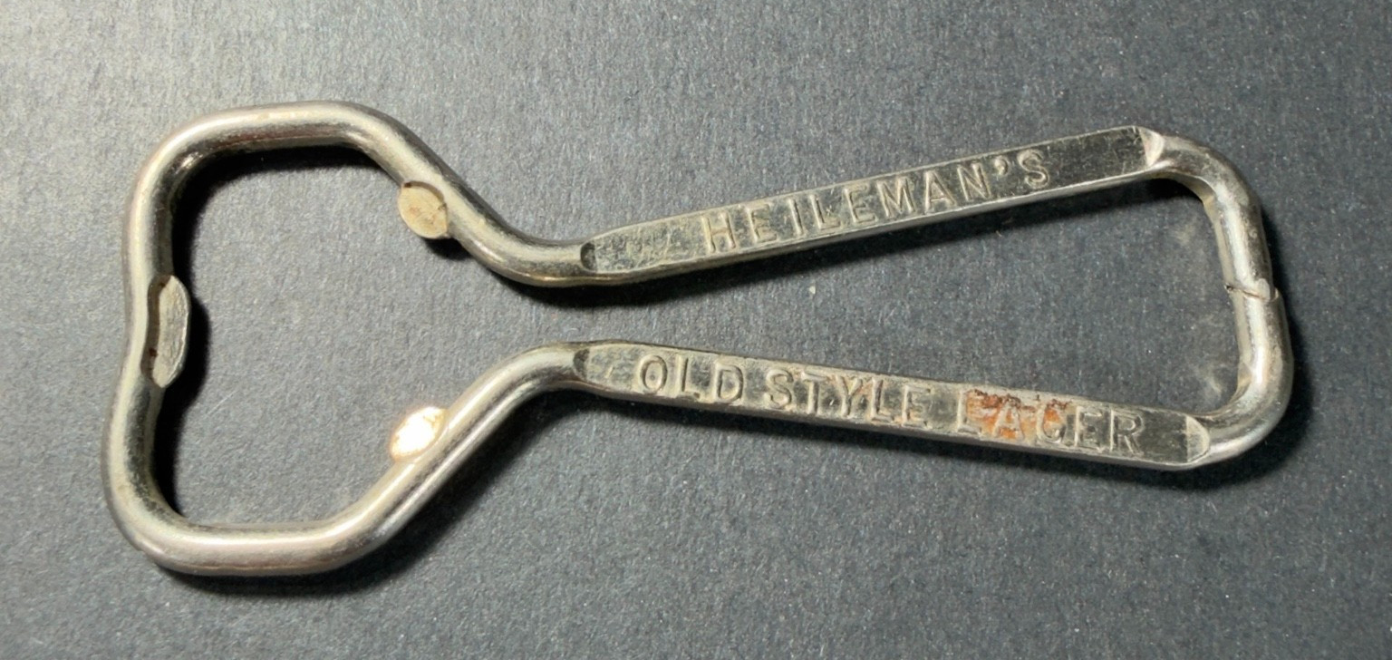 Vintage Heilemans Old Style Lager Wire Bottle Opener Breweriana La Crosse WI