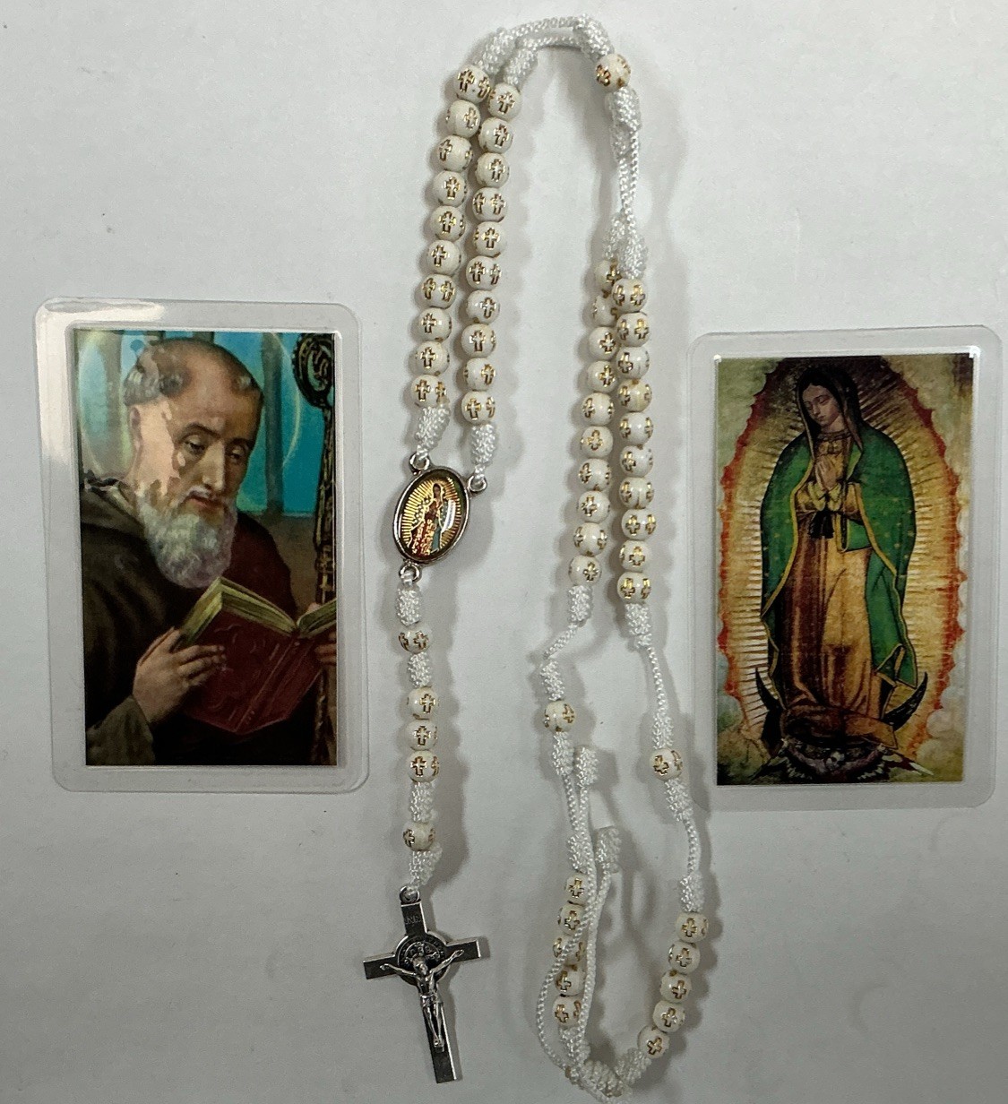ROSARIO BLANCO  PARA REZAR A LA VIRGEN DE GUADALUPE, ROSARY WHITEN GUADALUPE