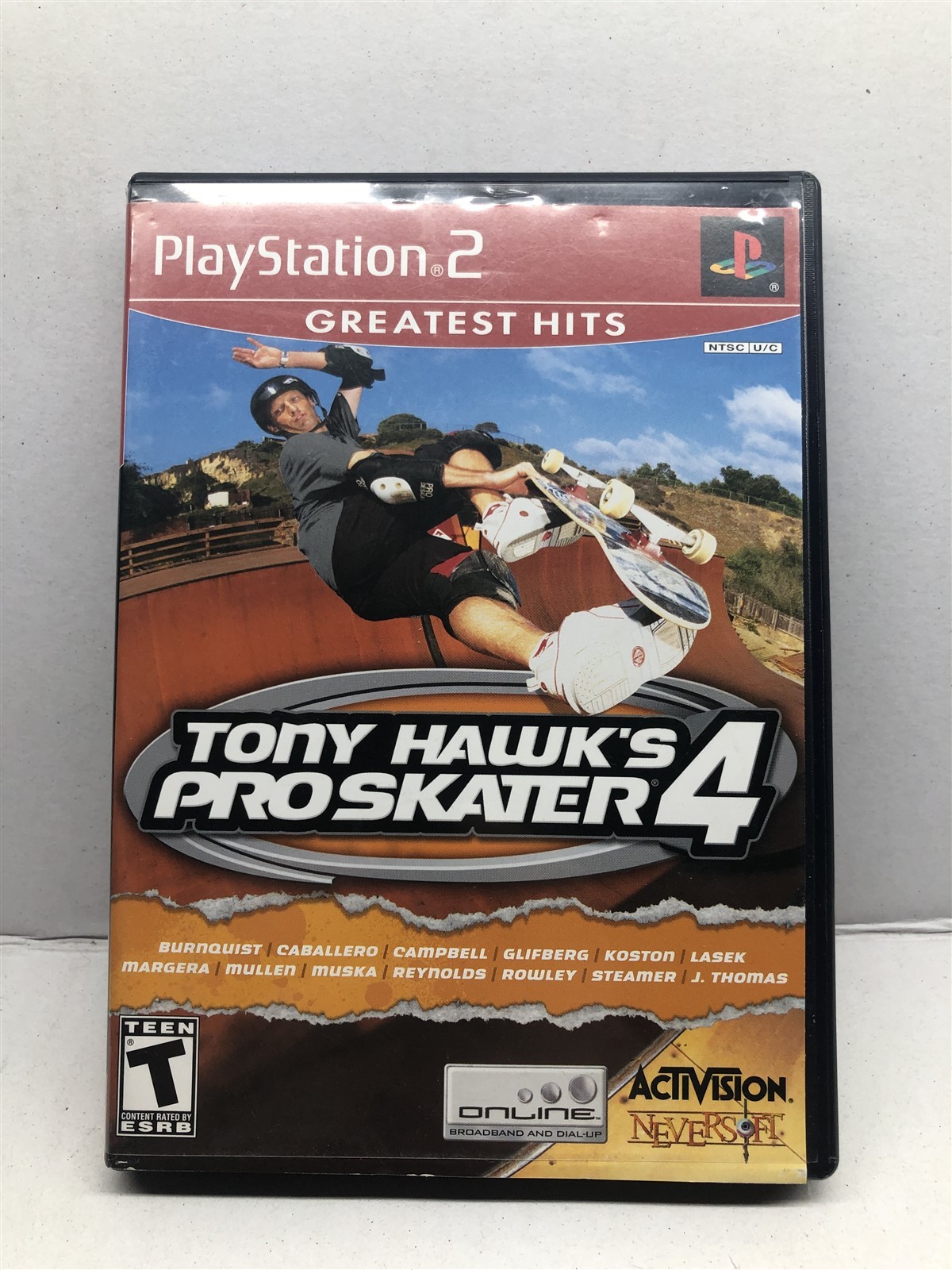 Tony Hawk\'s Pro Skater 4 (PlayStation 2, 2002) Clean Tested Working - 