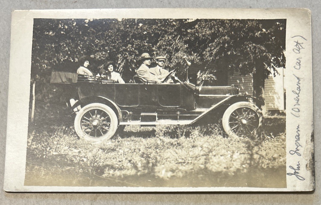 Vintage Overland Car Photo Postcard. RPPC