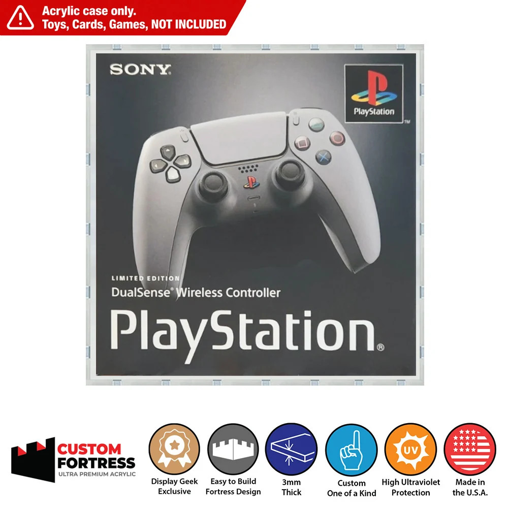 Custom Acrylic Hard Case for PS5 30th Anvsry Edition DualSense Controller Box