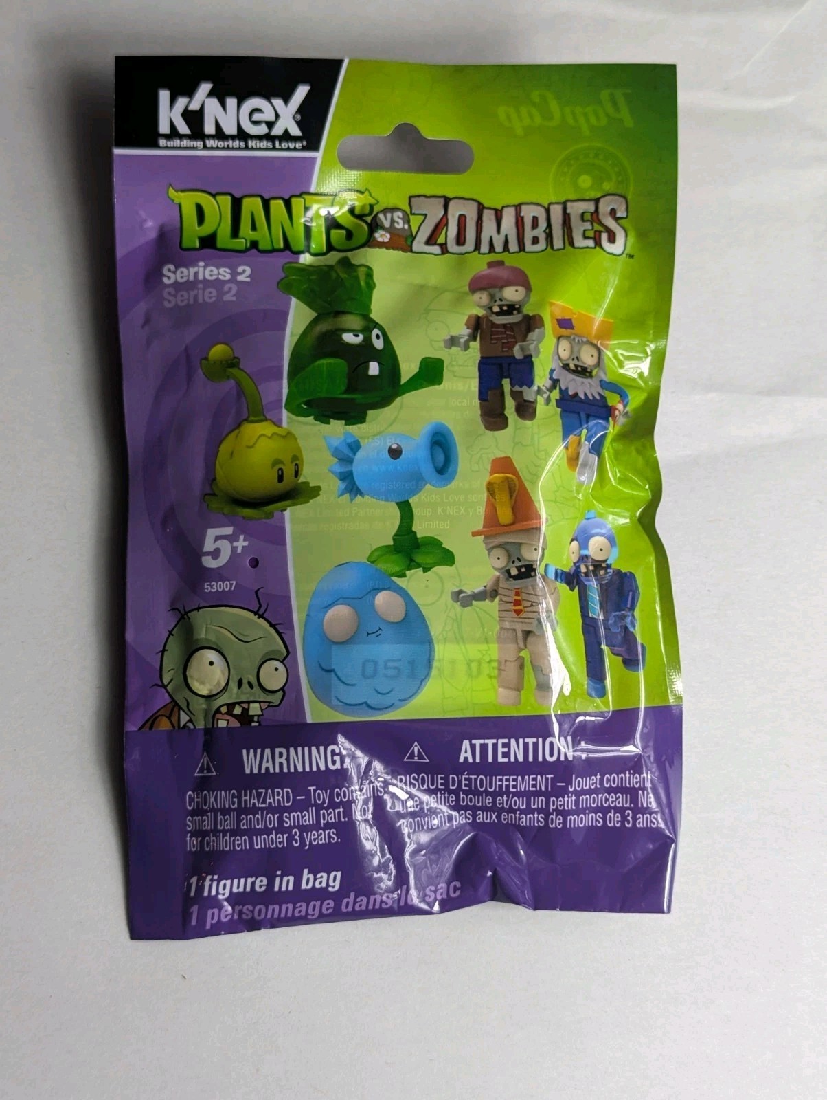 K'Nex Plants vs Zombies Series 2 Mystery Figure Blind Pack 53007 New/Sealed Rare