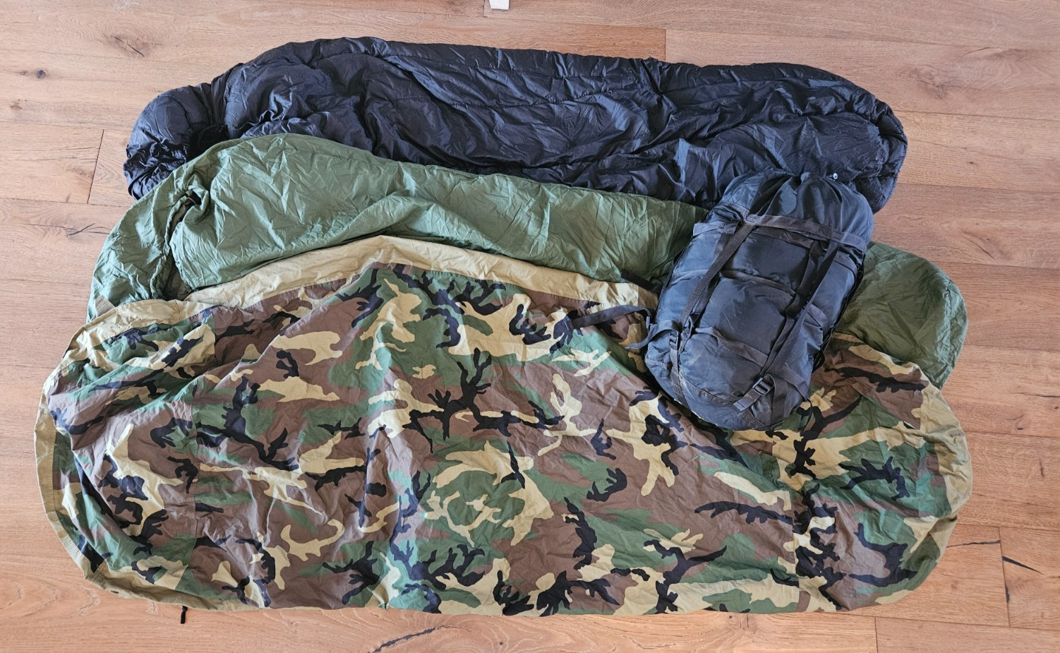 USGI Modular Sleep System MSS 4 Piece Patrol Intermediate Bivy Bag Woodland Camo