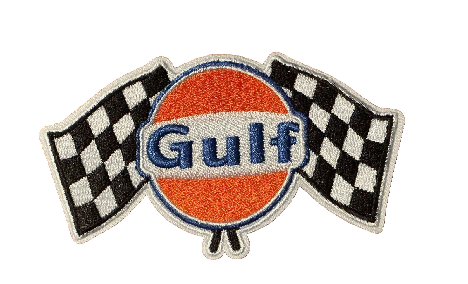 GULF OIL - RACING TEAM - New Old Stock - Embroidered Sew-On/Iron-On Patch