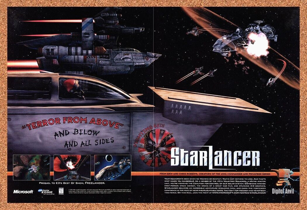 2000 Starlancer PC Original Advertisement / Retro Promo v2