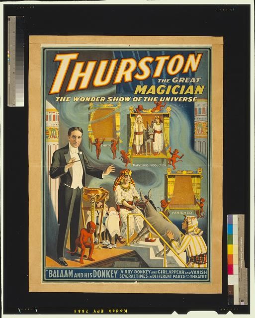 Photo:Thurston Great Magician Wonder Show of the Universe Poster c1914
