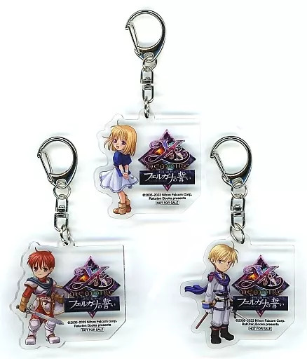 Ys Memoire Switch Acrylic Keychain Set 3 Types Fergana's Oath