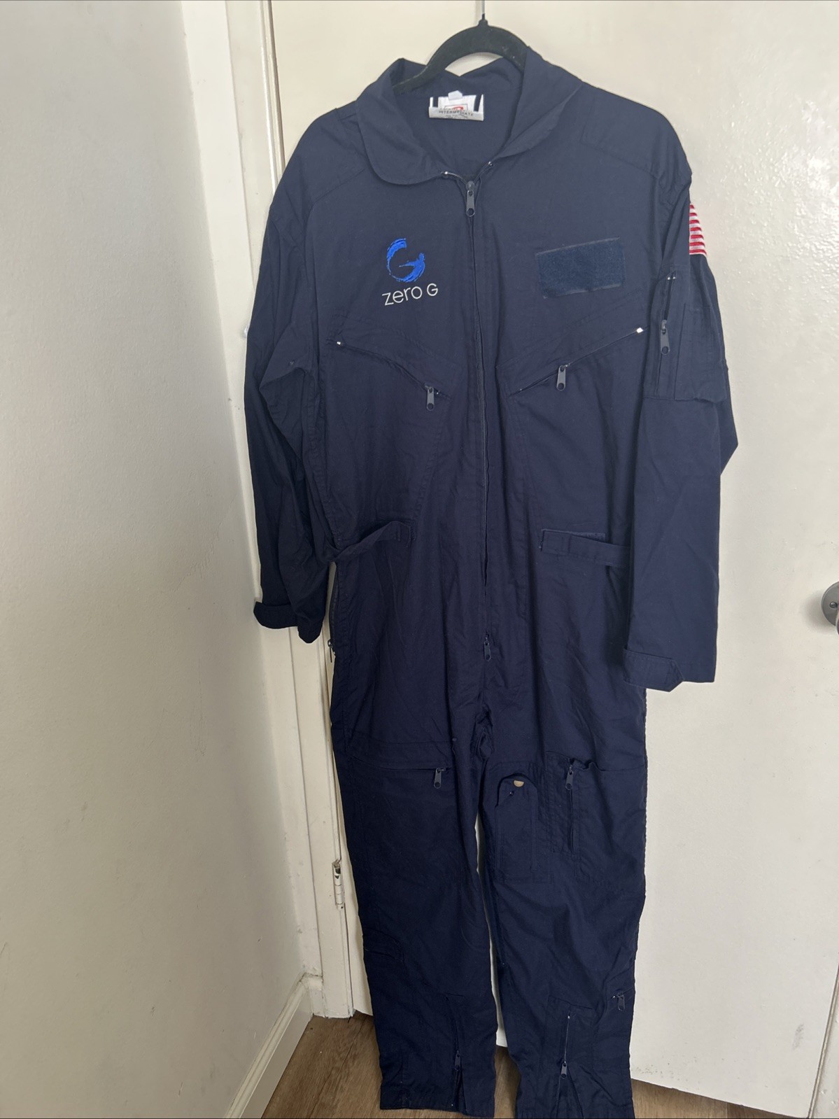 G-FORCE ONE Flight Suit S Boeing Zero G Gravity Coveralls Rothco Airplane sewn