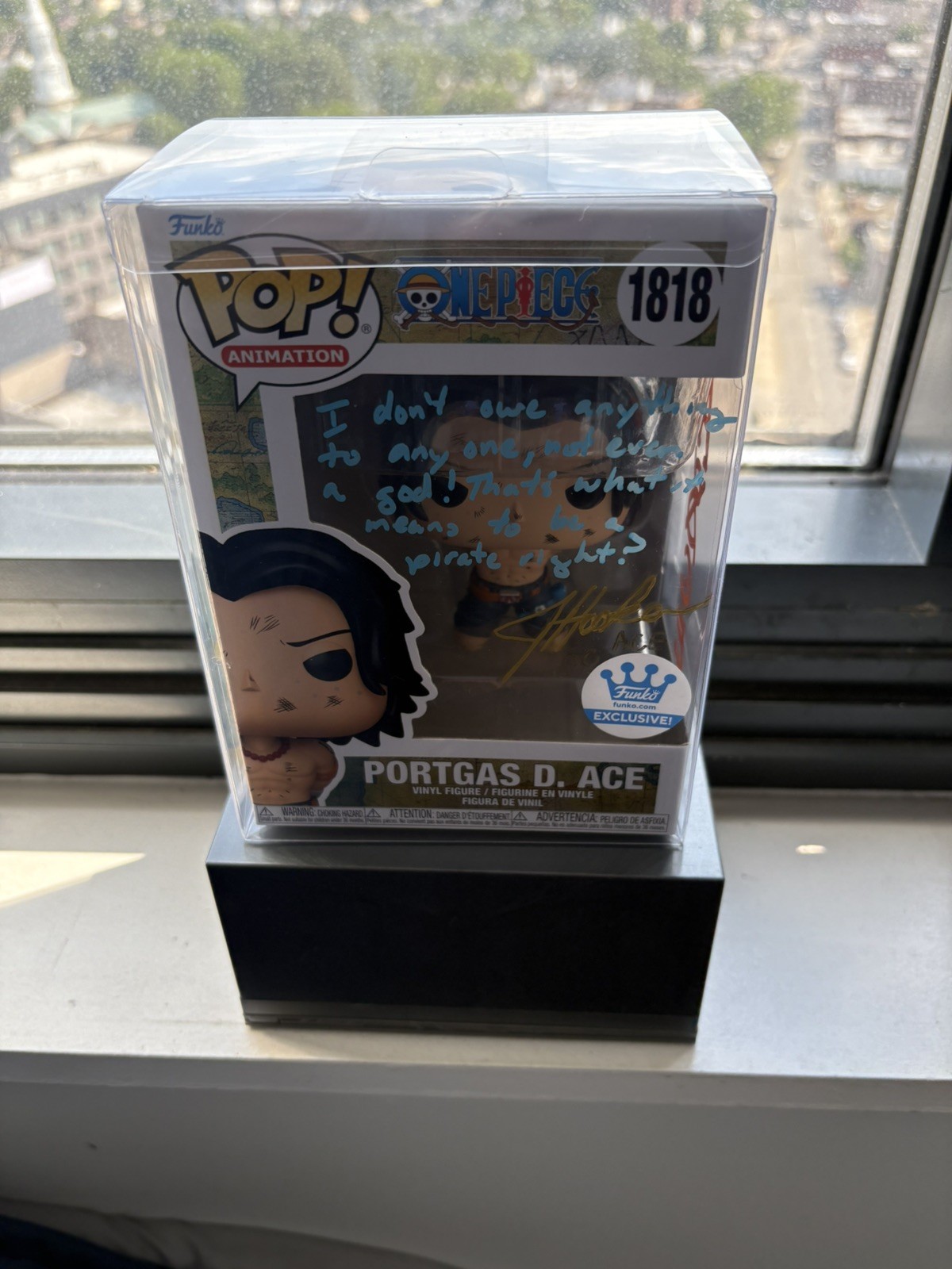 One Piece Portgas D Ace #1818 signed by Travis Willingham (4 Kids Ace) 