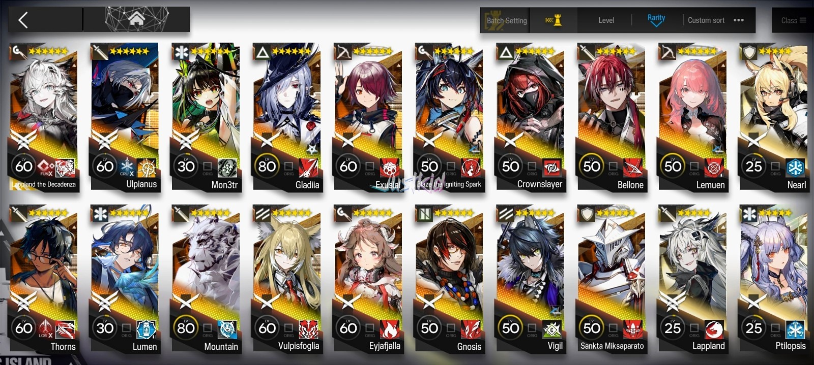 ARKNIGHTS GLOBAL EARLYMID 17*6 , LIMITED LAPPLAND ALTER, BELLONE,ULPIANUS,MON3TR