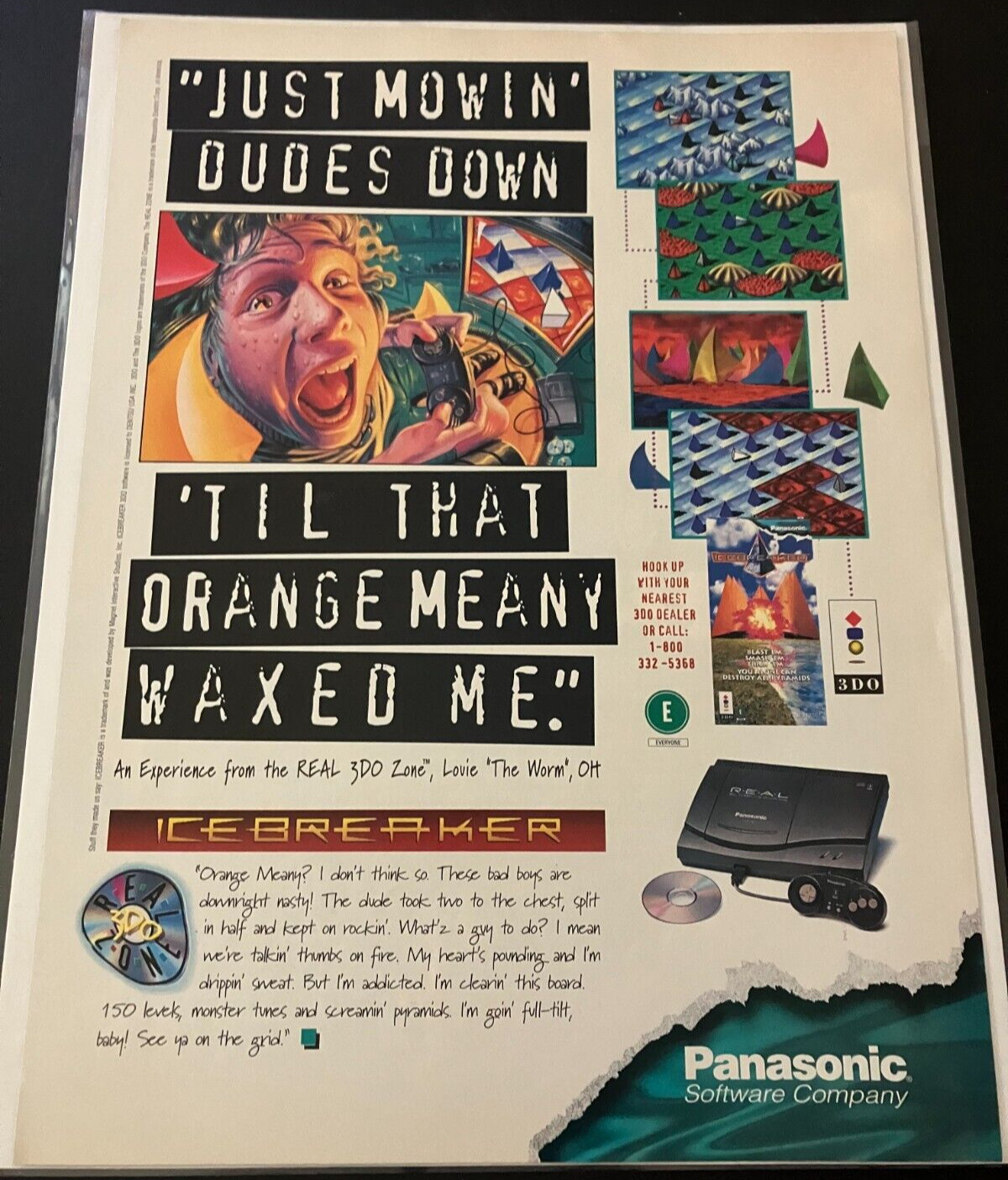 Panasonic 3DO Console - Vintage Gaming Print Ad / Poster / Wall Art - MINT