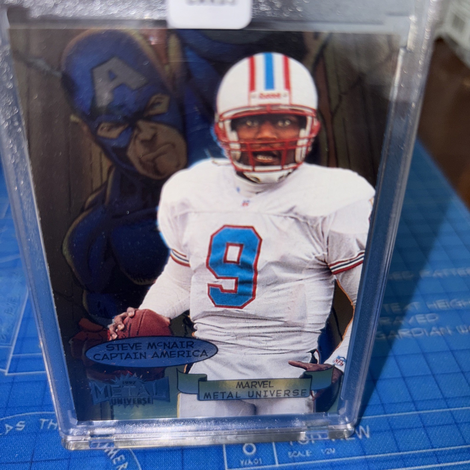 1997 SkyBox Marvel Metal Universe Steve McNair Captain America #17/20 Insert