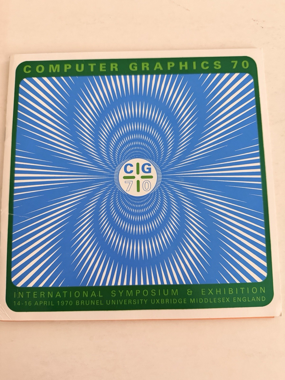 Computer Graphics 70 CG70 Brunel Univ IBM Stanford AI CAD Op Art 1970