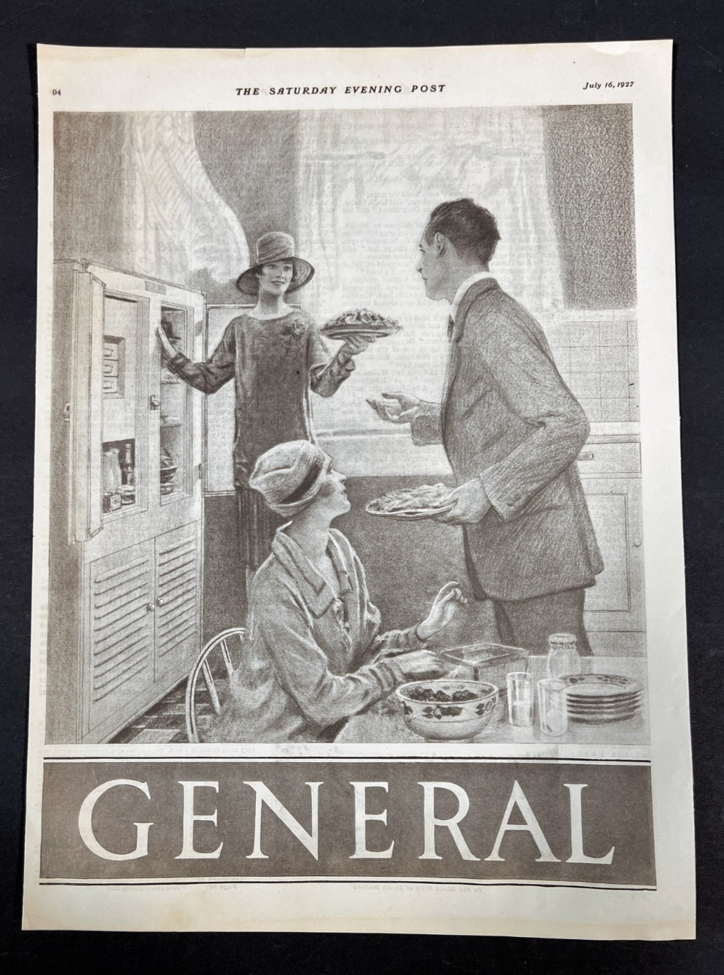 1927 Frigidaire General Motors Print Ad Full Page