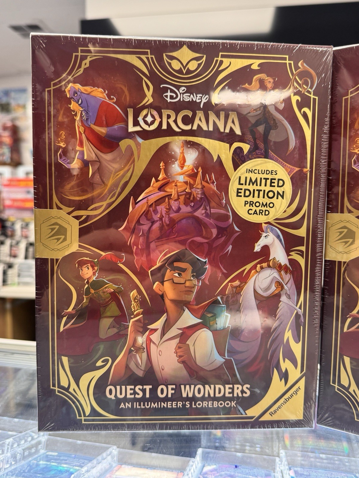 Disney Lorcana Quest of Wonders An Illumineer's Lorebook & Promo 15/PD1 SEALED